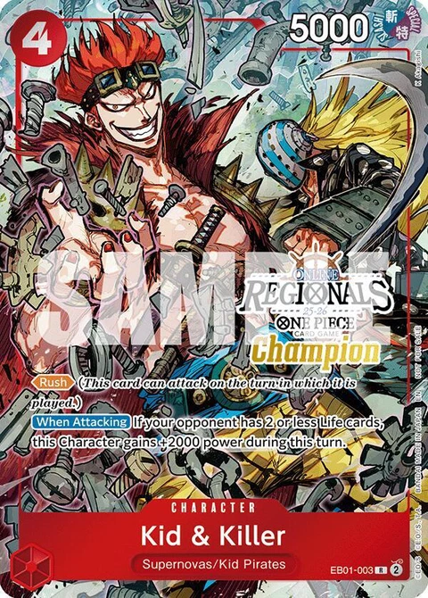 Kid & Killer (Online Regional Champion Card Set 2025 Vol.2) - One Piece Card Game card