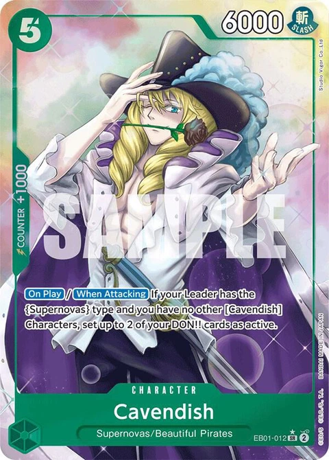 Cavendish (Alternate Art) - One Piece Card Game card