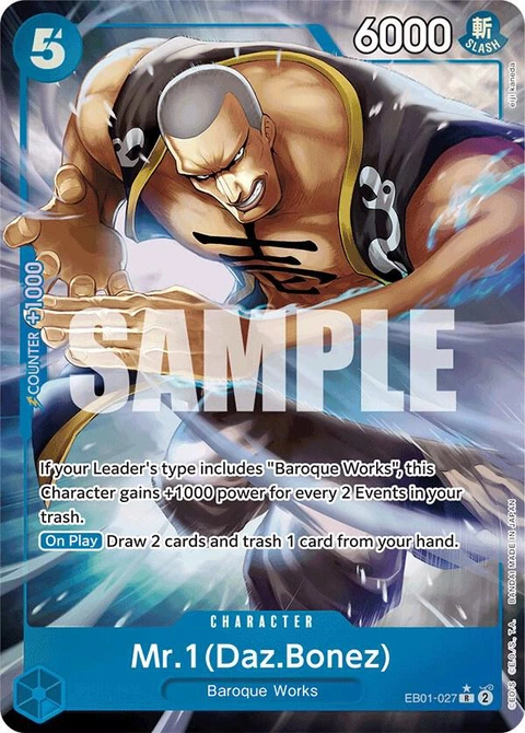 Mr.1(Daz.Bonez) (Daz.Bonez) (Alternate Art) - One Piece Card Game card