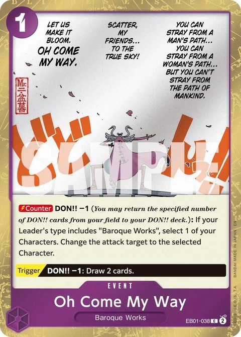 Oh Come My Way (Pirate Foil) - One Piece Card Game card