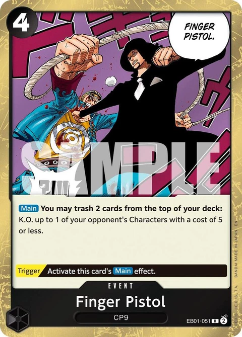 Finger Pistol (Reprint) - One Piece Card Game card
