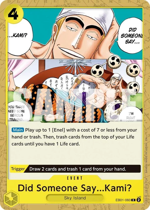 Did Someone Say...Kami? (Reprint) - One Piece Card Game card