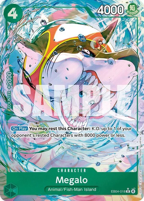 Megalo (Alternate Art) - One Piece Card Game card