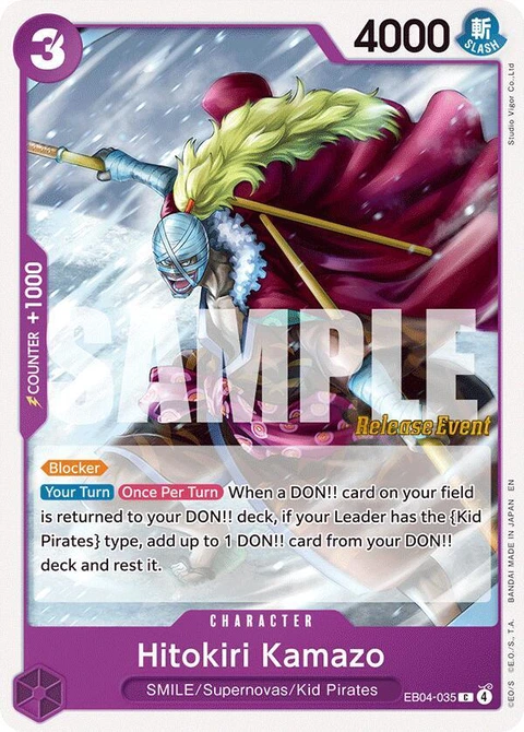 Hitokiri Kamazo - One Piece Card Game card