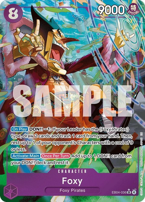 Foxy (Alternate Art) - One Piece Card Game card