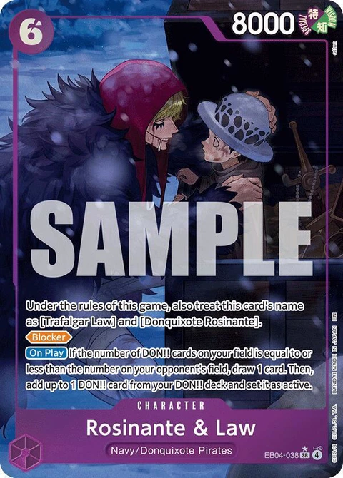 Rosinante & Law (Alternate Art) - One Piece Card Game card