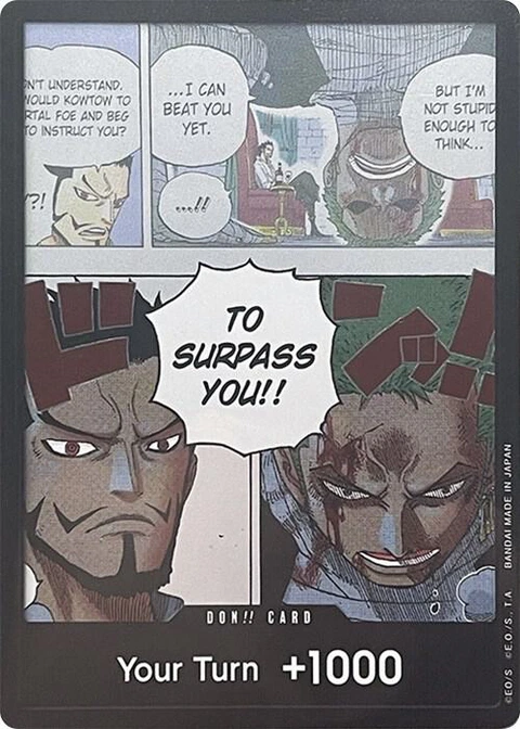 DON!! Card (Mihawk & Zoro) (Double Pack Set Vol. 3) - One Piece Card Game card