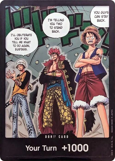 DON!! Card (Trafalgar Law, Eustass Kid and Monkey.D.Luffy) (Double Pack Set Vol. 4) - One Piece Card Game card