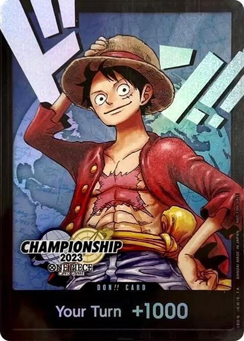 DON!! Card (Monkey.D.Luffy) (2023 World Championship Finals) - One Piece Card Game card
