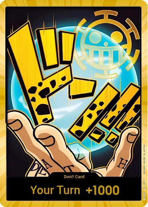 DON!! Card (Trafalgar Law) (Gold) - One Piece Card Game card