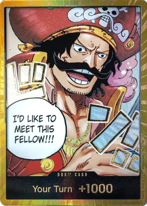 DON!! Card (Gol.D.Roger) (Gold) - One Piece Card Game card