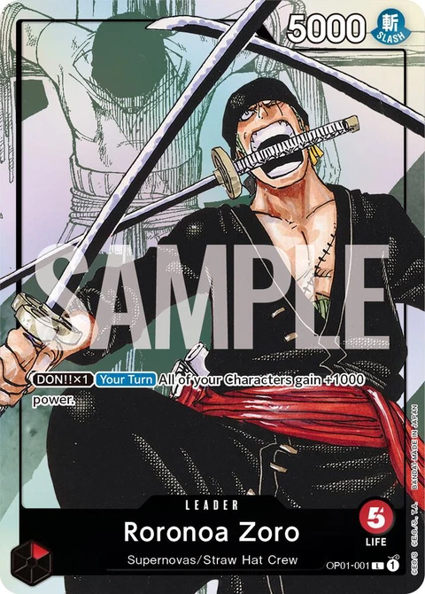 Roronoa Zoro (Alternate Art) - One Piece Card Game card