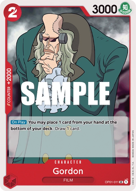 Gordon - One Piece Card Game card