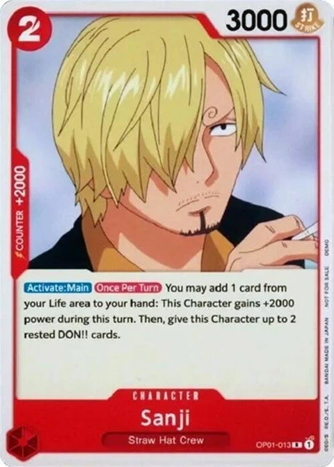 Sanji - One Piece Card Game card