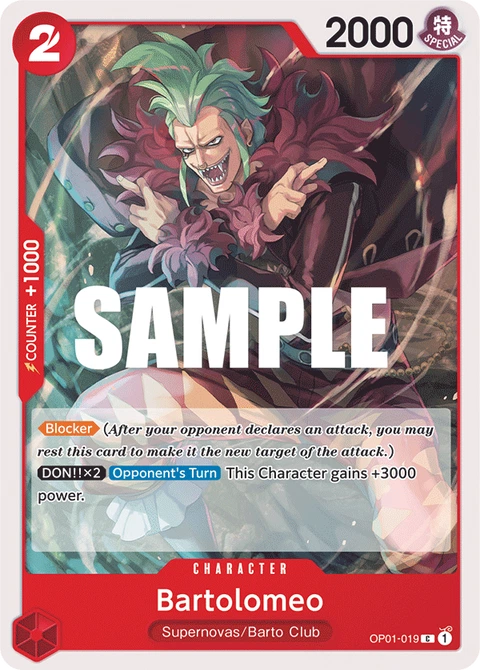 Bartolomeo - One Piece Card Game card