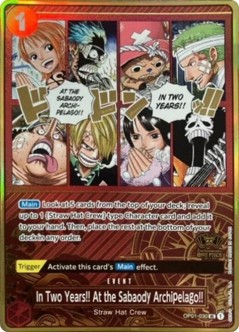 In Two Years!! At the Sabaody Archipelago!! (One Piece Japanese Version 2nd Anniversary Set) - One Piece Card Game card