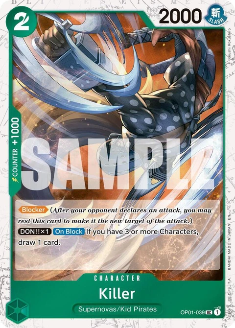 Killer (Pirate Foil) - One Piece Card Game card