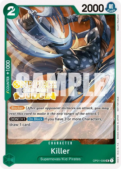 Killer (Judge Pack Vol. 3) - One Piece Card Game card
