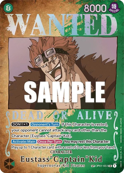 Eustass"Captain"Kid (Wanted Poster) - One Piece Card Game card