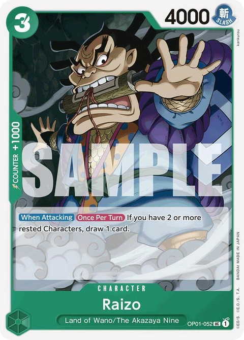 Raizo (Reprint) - One Piece Card Game card