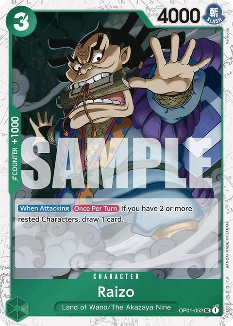 Raizo (Jolly Roger Foil) - One Piece Card Game card