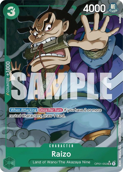 Raizo (Full Art) - One Piece Card Game card