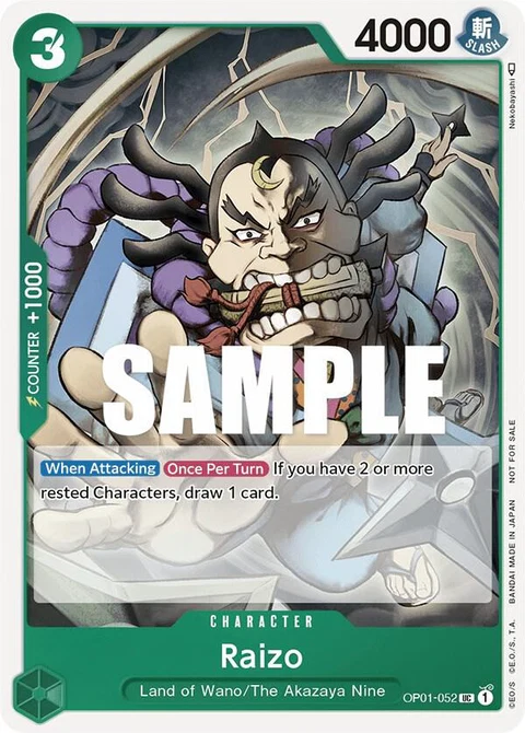 Raizo (Event Pack Vol. 2) - One Piece Card Game card