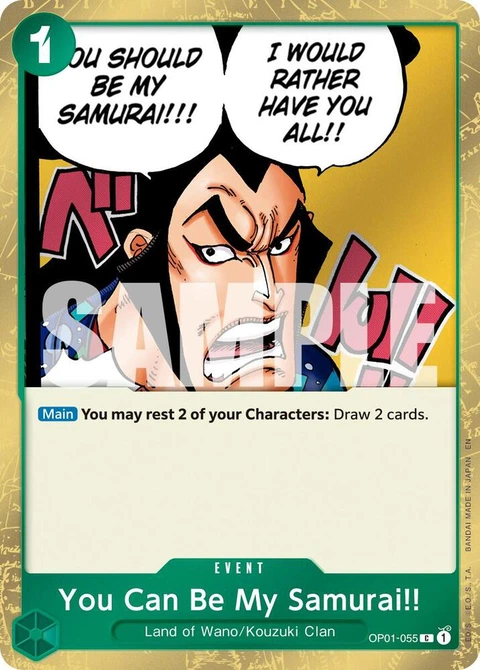 You Can Be My Samurai!! (Pirate Foil) - One Piece Card Game card