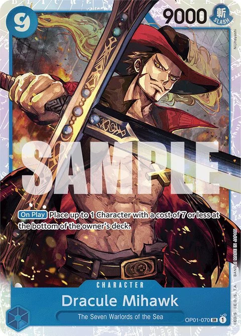 Dracule Mihawk (Reprint) - One Piece Card Game card