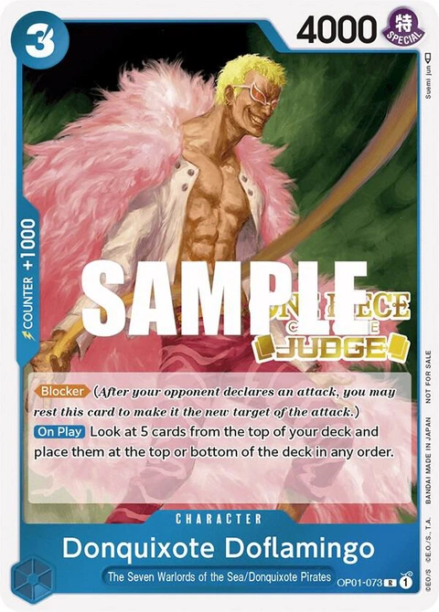 Donquixote Doflamingo (Judge) - One Piece Card Game card