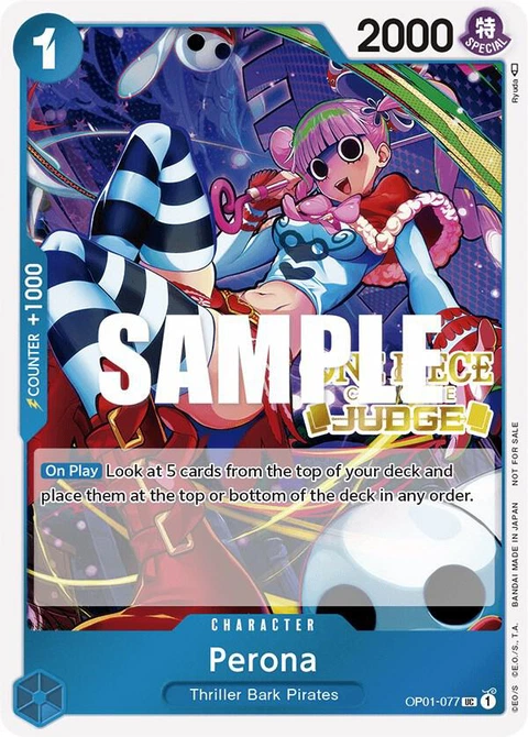 Perona (Judge Pack Vol. 2) - One Piece Card Game card