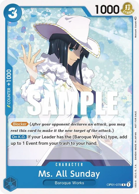 Ms. All Sunday (Promotion Pack 2023) - One Piece Card Game card