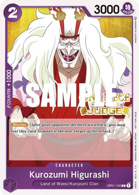 Kurozumi Higurashi (Judge) - One Piece Card Game card