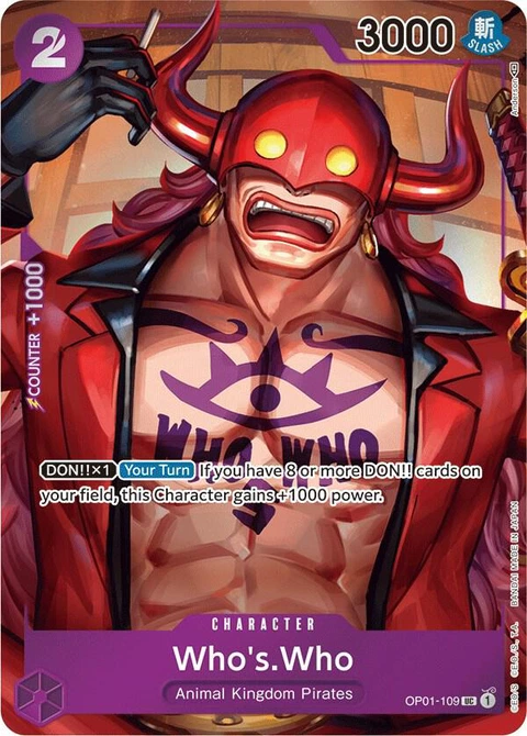 Who's.Who (Box Topper) - One Piece Card Game card
