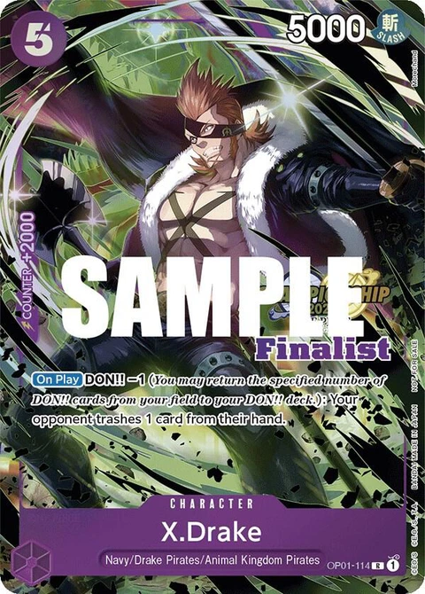 X.Drake (CS 2023 Top Players Pack) - One Piece Card Game card