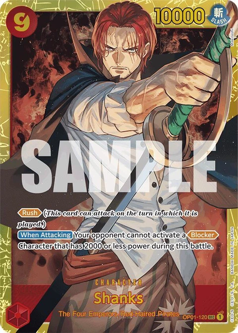 Shanks (Reprint) - One Piece Card Game card