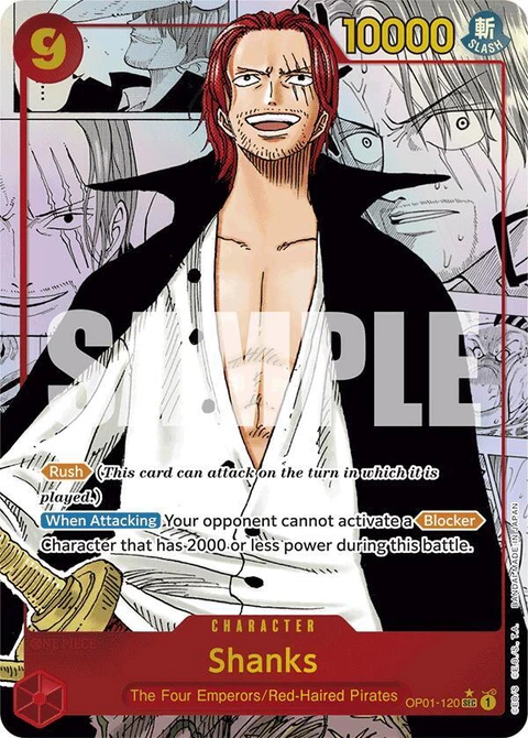 Shanks (Manga) - One Piece Card Game card
