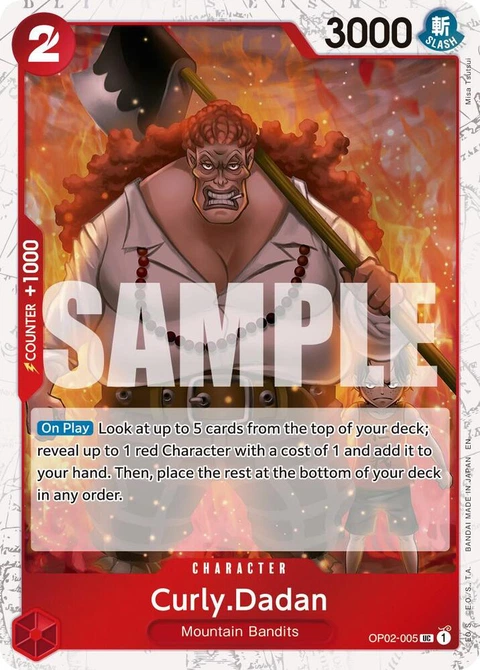 Curly.Dadan (Pirate Foil) - One Piece Card Game card