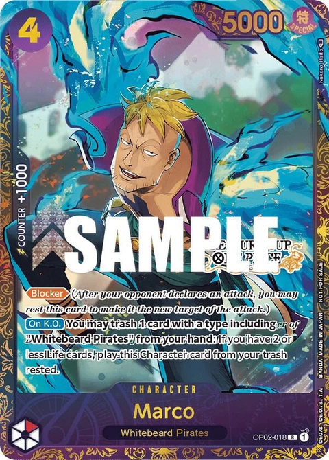 Marco (Treasure Cup) - One Piece Card Game card