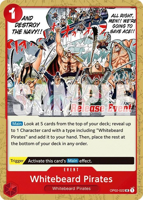 Whitebeard Pirates (ST15 - ST20 Release Event Pack) - One Piece Card Game card