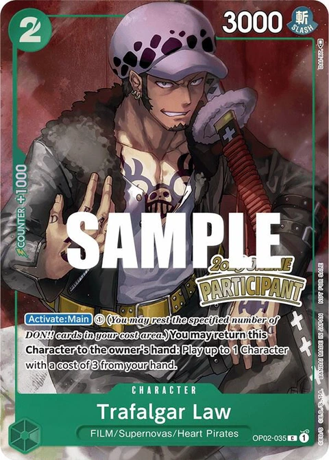 Trafalgar Law (Online Regional 2023) - One Piece Card Game card