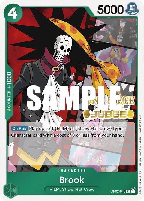 Brook (Judge Pack Vol. 2) - One Piece Card Game card