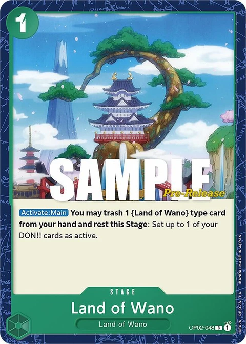 Land of Wano - One Piece Card Game card
