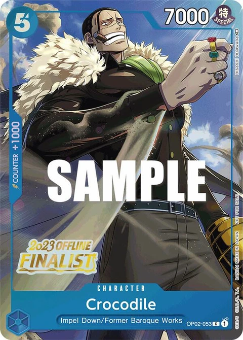 Crocodile (Offline Regional 2023) - One Piece Card Game card