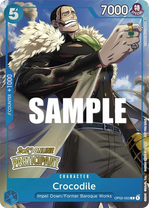 Crocodile (Online Regional 2023) - One Piece Card Game card