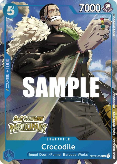 Crocodile (Offline Regional 2023) - One Piece Card Game card