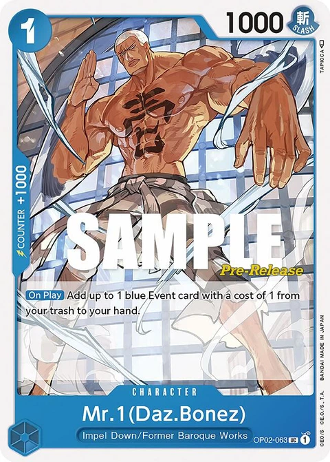 Mr.1(Daz.Bonez) (Daz.Bonez) - One Piece Card Game card