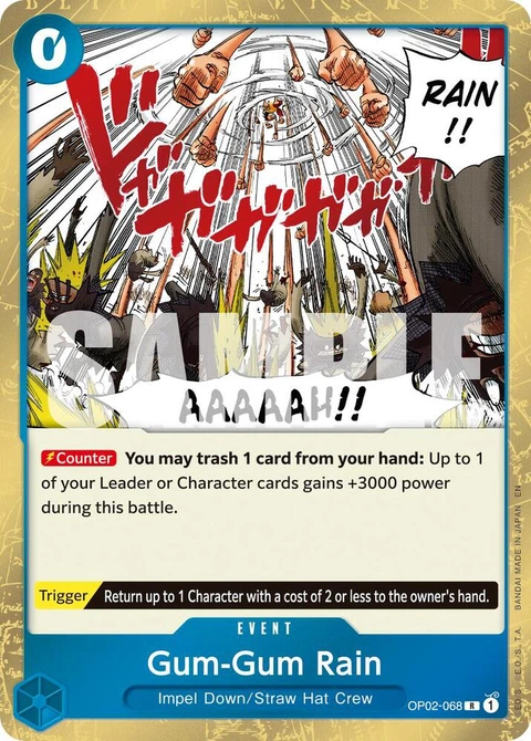 Gum-Gum Rain (Reprint) - One Piece Card Game card