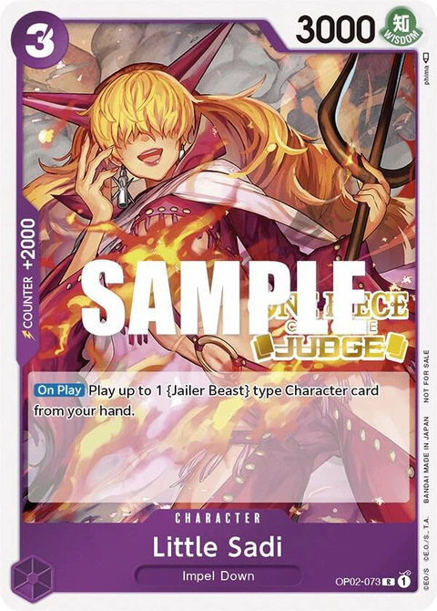 Little Sadi (Judge) - One Piece Card Game card