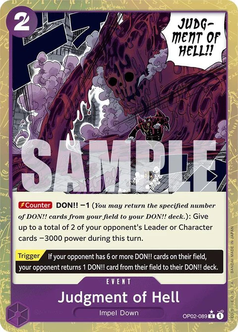 Judgment of Hell (Textured Foil) - One Piece Card Game card